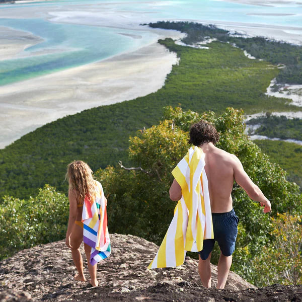Baya™ Sommerhandtuch gestreift - Schnelltrocknend & Sandabweisend